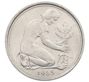 50 пфеннигов 1985 года D Западная Германия (ФРГ) — Фото №1