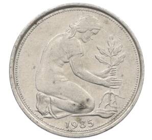 50 пфеннигов 1985 года F Западная Германия (ФРГ) — Фото №1
