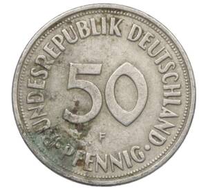 50 пфеннигов 1966 года F Западная Германия (ФРГ) — Фото №2