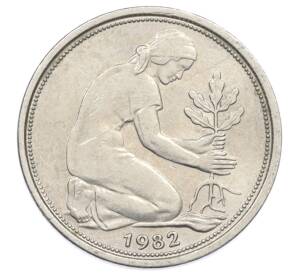 50 пфеннигов 1982 года D Западная Германия (ФРГ) — Фото №1