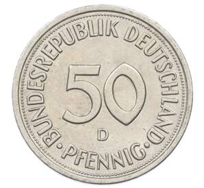 50 пфеннигов 1982 года D Западная Германия (ФРГ) — Фото №2