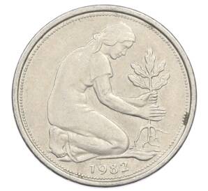 50 пфеннигов 1982 года J Западная Германия (ФРГ) — Фото №1