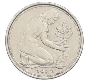 50 пфеннигов 1982 года J Западная Германия (ФРГ) — Фото №1