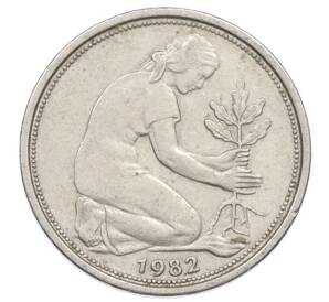 50 пфеннигов 1982 года D Западная Германия (ФРГ) — Фото №1