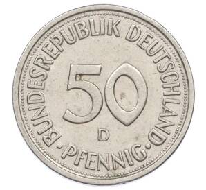 50 пфеннигов 1982 года D Западная Германия (ФРГ) — Фото №2