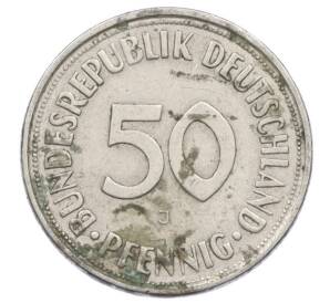 50 пфеннигов 1950 года J Западная Германия (ФРГ) — Фото №2