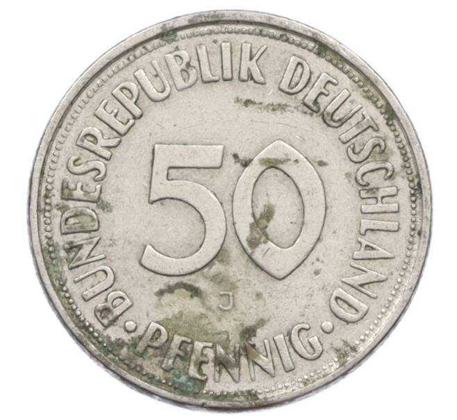 Монета 50 пфеннигов 1950 года J Западная Германия (ФРГ) (Артикул: K10-6845) — Фото №2