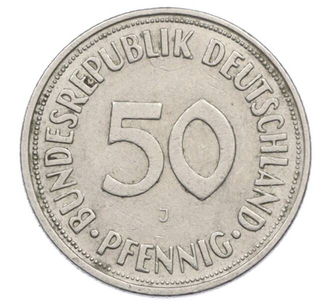 Монета 50 пфеннигов 1950 года J Западная Германия (ФРГ) (Артикул: K10-6848) — Фото №2