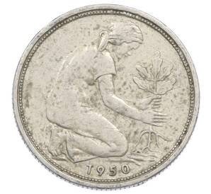 50 пфеннигов 1950 года D Западная Германия (ФРГ) — Фото №1