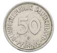 Монета 50 пфеннигов 1950 года D Западная Германия (ФРГ) (Артикул: K10-6849) — Фото №2