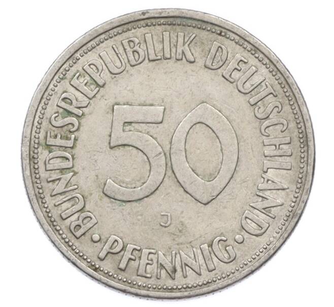 Монета 50 пфеннигов 1950 года J Западная Германия (ФРГ) (Артикул: K10-6852) — Фото №2