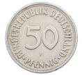 Монета 50 пфеннигов 1950 года F Западная Германия (ФРГ) (Артикул: K10-6856) — Фото №2