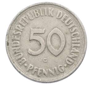 50 пфеннигов 1950 года G Западная Германия (ФРГ) — Фото №2