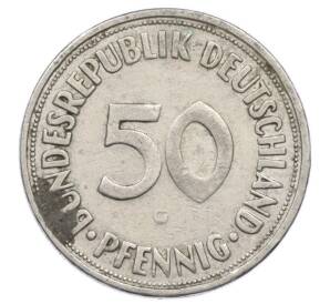 50 пфеннигов 1950 года G Западная Германия (ФРГ) — Фото №2