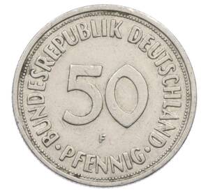 50 пфеннигов 1950 года F Западная Германия (ФРГ) — Фото №2