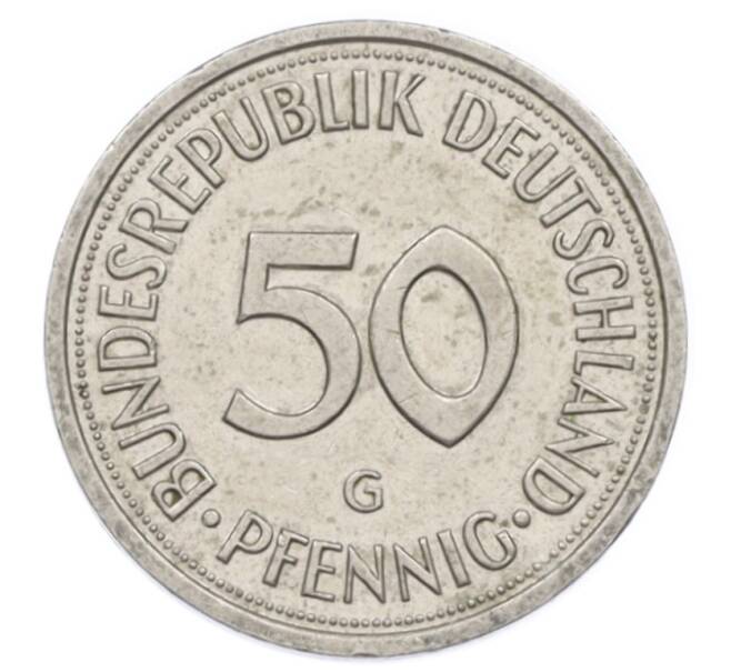 Монета 50 пфеннигов 1991 года G Германия (Артикул: K10-6866) — Фото №2