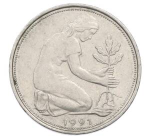 50 пфеннигов 1991 года F Германия — Фото №1