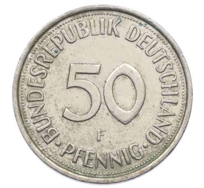 Монета 50 пфеннигов 1992 года F Германия (Артикул: K10-6871) — Фото №2