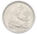 Монета 50 пфеннигов 1992 года F Германия (Артикул: K10-6873) — Фото №1