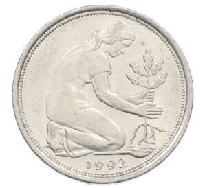 50 пфеннигов 1992 года F Германия — Фото №1