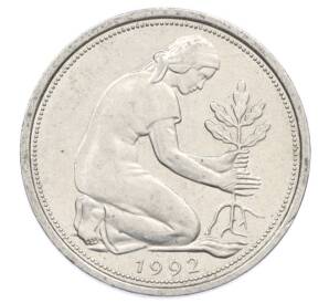 50 пфеннигов 1992 года J Германия — Фото №1