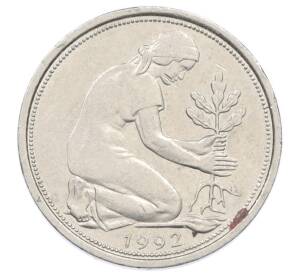 50 пфеннигов 1992 года D Германия — Фото №1