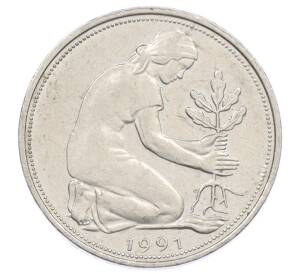 50 пфеннигов 1991 года G Германия — Фото №1