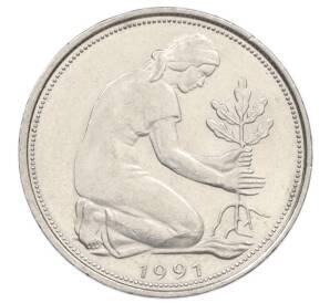 50 пфеннигов 1991 года F Германия — Фото №1