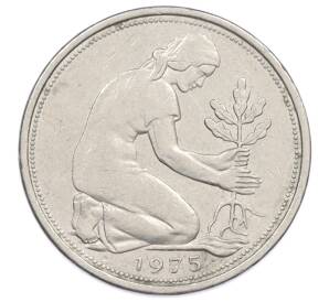 50 пфеннигов 1975 года J Западная Германия (ФРГ) — Фото №1