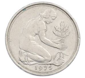 50 пфеннигов 1975 года F Западная Германия (ФРГ) — Фото №1