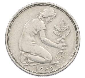 50 пфеннигов 1969 года D Западная Германия (ФРГ) — Фото №1