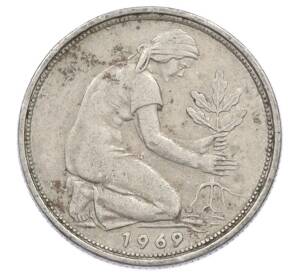 50 пфеннигов 1969 года J Западная Германия (ФРГ) — Фото №1