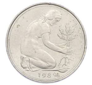 50 пфеннигов 1989 года J Западная Германия (ФРГ) — Фото №1