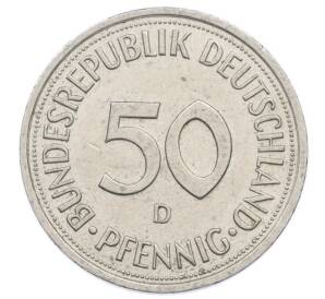 50 пфеннигов 1989 года D Западная Германия (ФРГ) — Фото №2