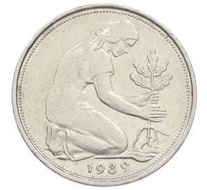 50 пфеннигов 1989 года G Западная Германия (ФРГ) — Фото №1