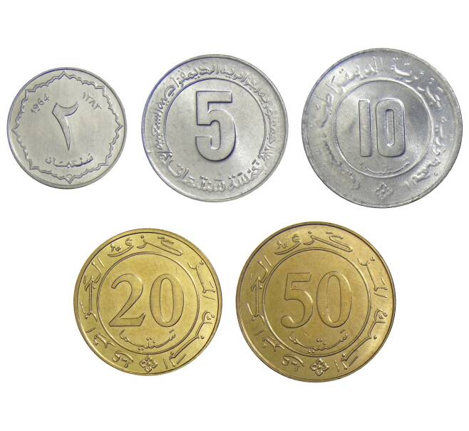 Монета Набор монет  Алжир (Артикул M3-30064)