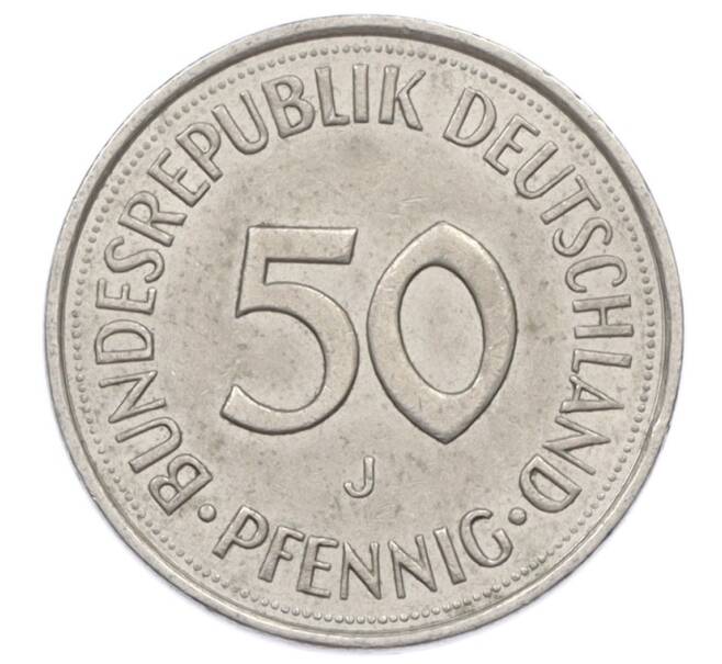 Монета 50 пфеннигов 1989 года J Западная Германия (ФРГ) (Артикул: K10-6912) — Фото №2