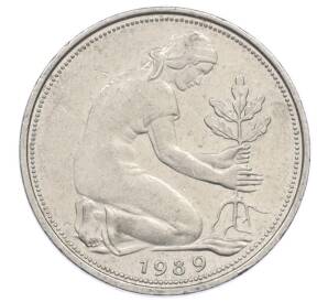 50 пфеннигов 1989 года D Западная Германия (ФРГ) — Фото №1