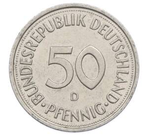 50 пфеннигов 1989 года D Западная Германия (ФРГ) — Фото №2