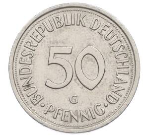 50 пфеннигов 1989 года G Западная Германия (ФРГ) — Фото №2