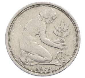 50 пфеннигов 1979 года G Западная Германия (ФРГ) — Фото №1