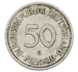 50 пфеннигов 1980 года G Западная Германия (ФРГ) — Фото №2