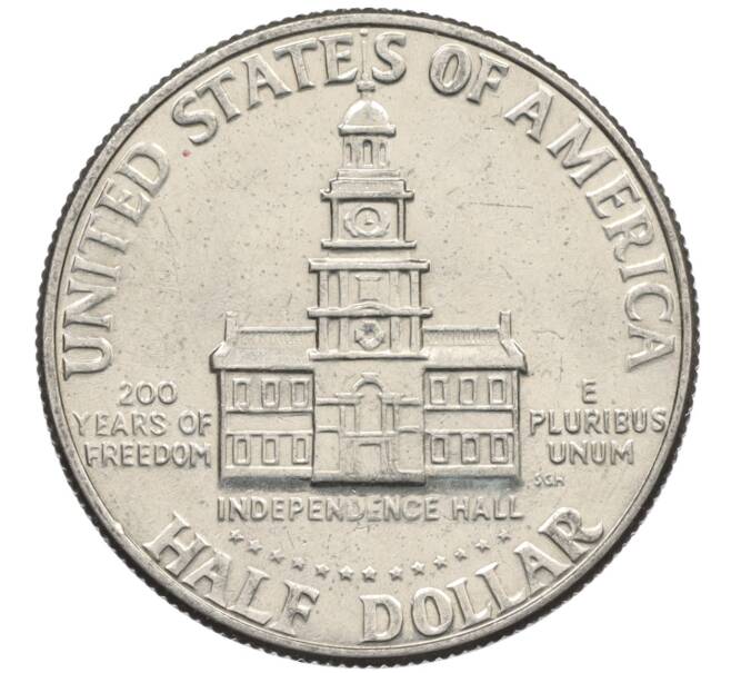 Монета 1/2 доллара (50 центов) 1976 года США «200 лет Независимости» (Артикул: K10-7073) — Фото №2