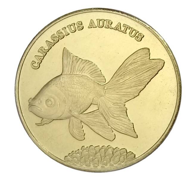 5 рупий 2016 года Провинция Малуку (Индонезия) — Золотая рыбка (Артикул M2-33077)