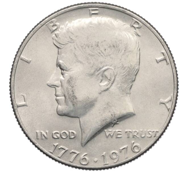 Монета 1/2 доллара (50 центов) 1976 года США «200 лет Независимости» (Артикул: K10-7082) — Фото №1