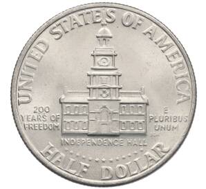 1/2 доллара (50 центов) 1976 года США «200 лет Независимости» — Фото №2