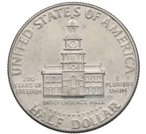 1/2 доллара (50 центов) 1976 года США «200 лет Независимости» — Фото №2