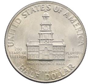 1/2 доллара (50 центов) 1976 года США «200 лет Независимости» — Фото №2