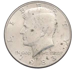 1/2 доллара (50 центов) 1983 года D США — Фото №1