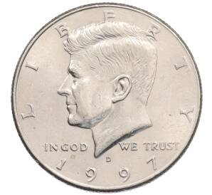 1/2 доллара (50 центов) 1997 года D США — Фото №1